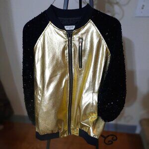 WELAKEN Sequin Bomber Jacket- size S/M NWOT